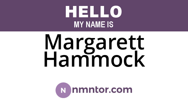 Margarett Hammock