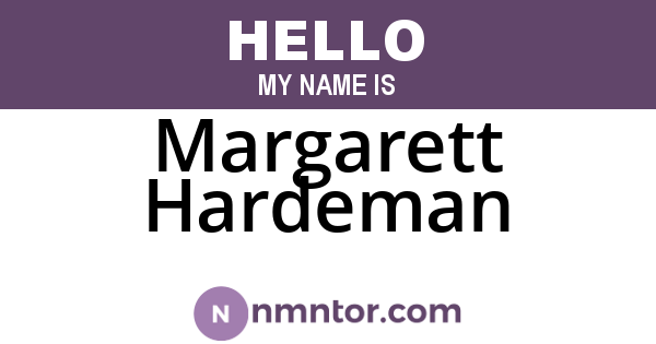 Margarett Hardeman