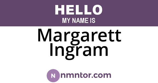 Margarett Ingram