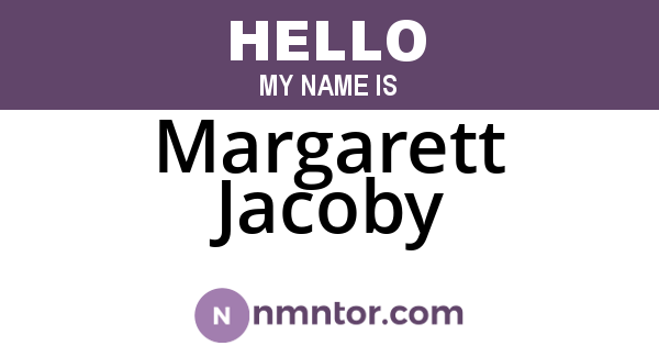 Margarett Jacoby