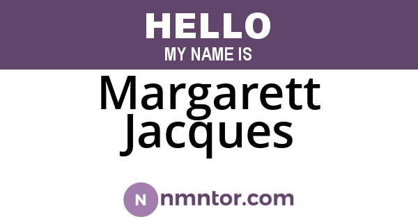 Margarett Jacques