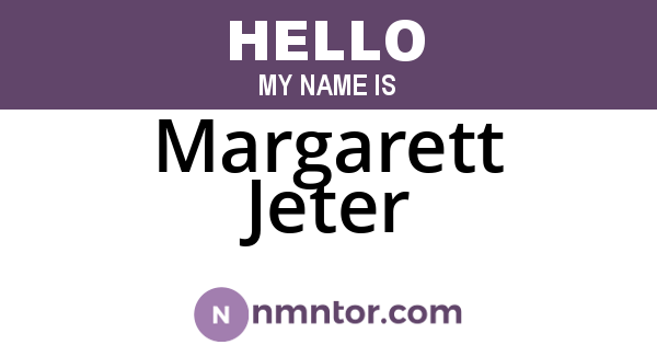 Margarett Jeter