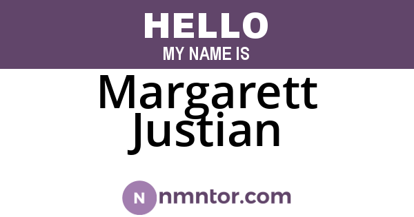 Margarett Justian