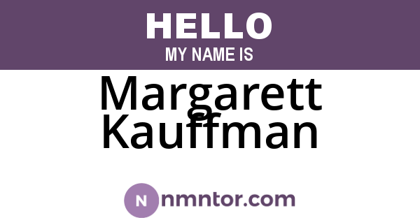Margarett Kauffman