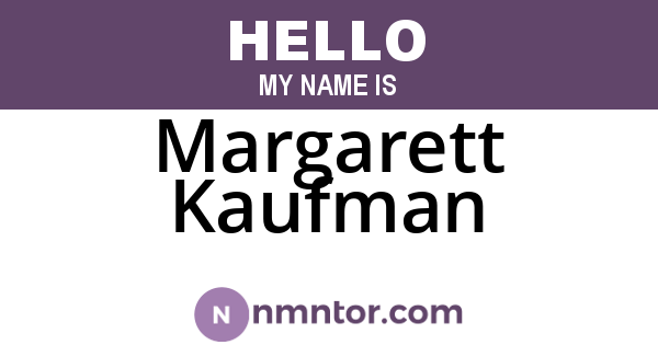 Margarett Kaufman