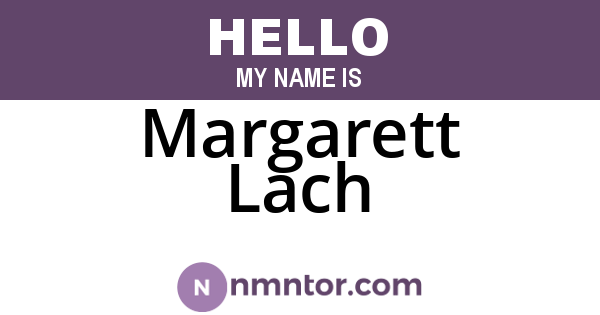 Margarett Lach