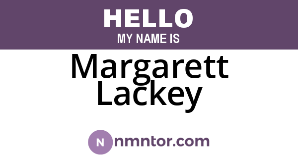 Margarett Lackey