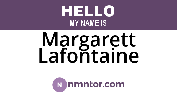 Margarett Lafontaine