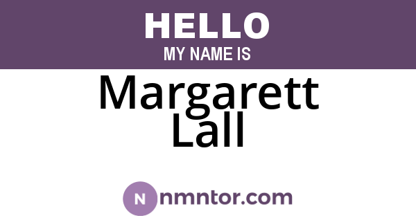 Margarett Lall