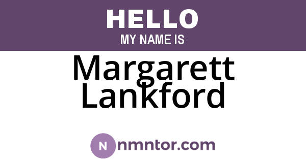 Margarett Lankford