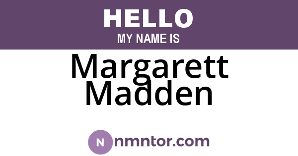 Margarett Madden