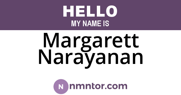 Margarett Narayanan