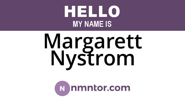Margarett Nystrom