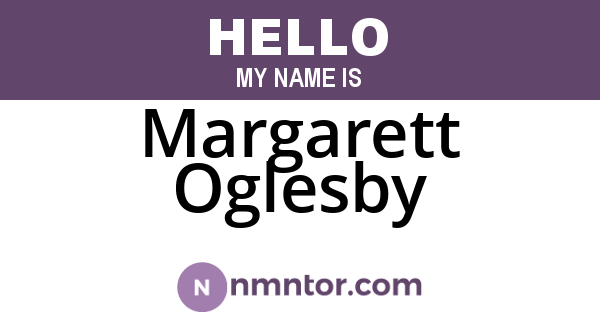 Margarett Oglesby