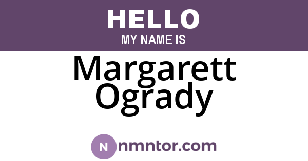 Margarett Ogrady