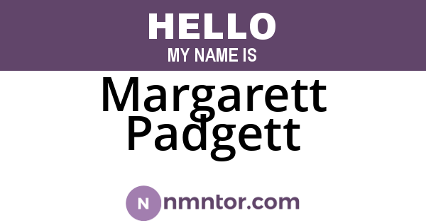 Margarett Padgett