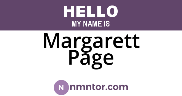 Margarett Page