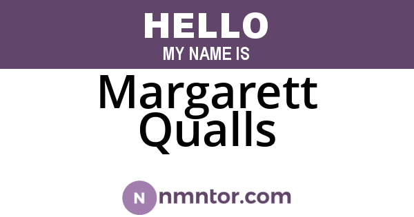 Margarett Qualls