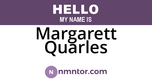 Margarett Quarles