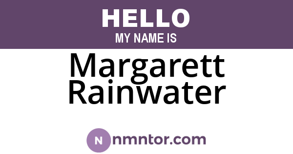 Margarett Rainwater