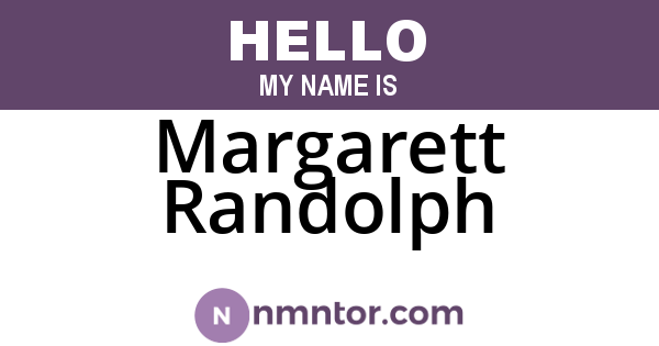 Margarett Randolph