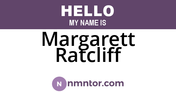 Margarett Ratcliff
