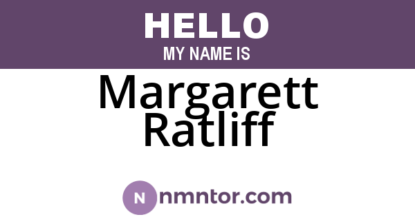 Margarett Ratliff