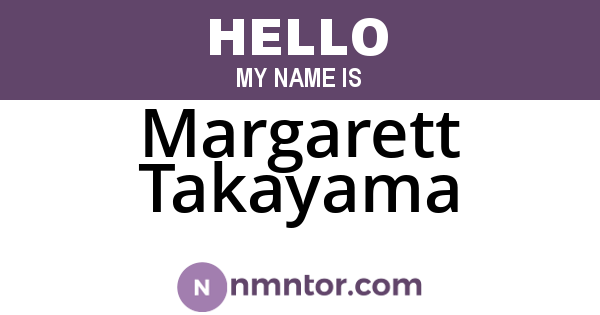 Margarett Takayama