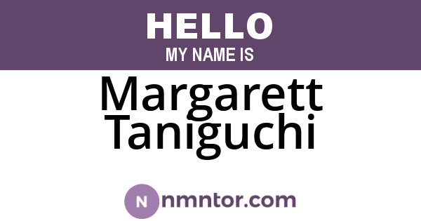 Margarett Taniguchi
