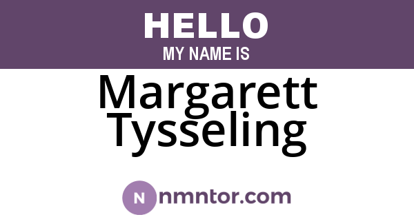 Margarett Tysseling