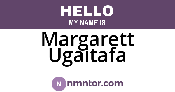 Margarett Ugaitafa