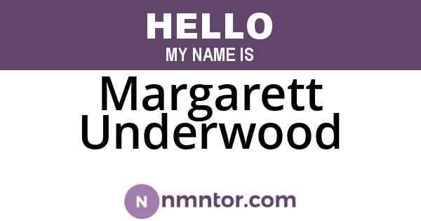Margarett Underwood