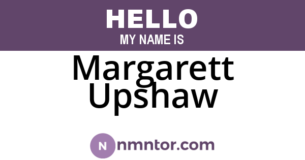Margarett Upshaw