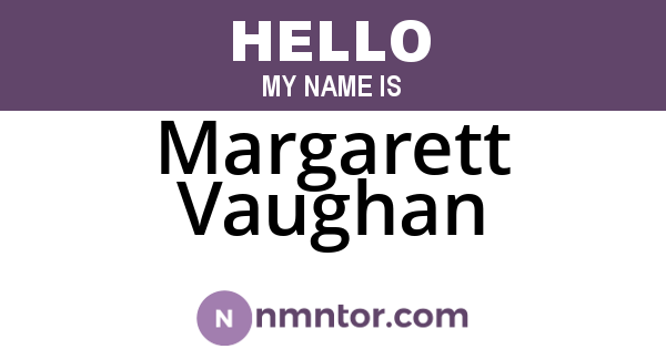 Margarett Vaughan
