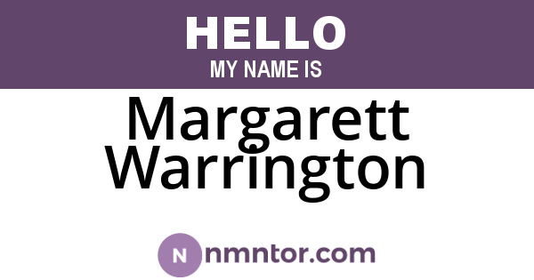 Margarett Warrington