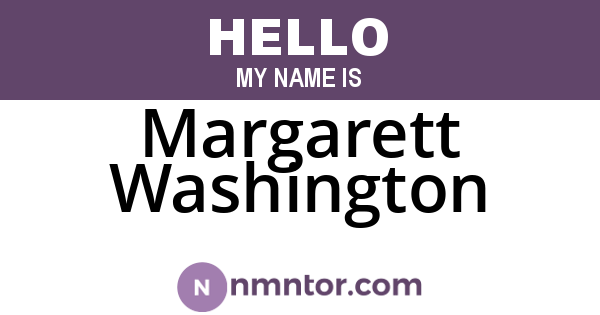 Margarett Washington