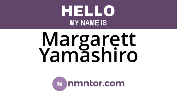 Margarett Yamashiro