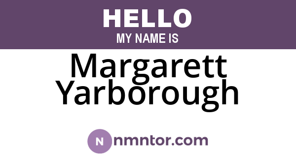 Margarett Yarborough