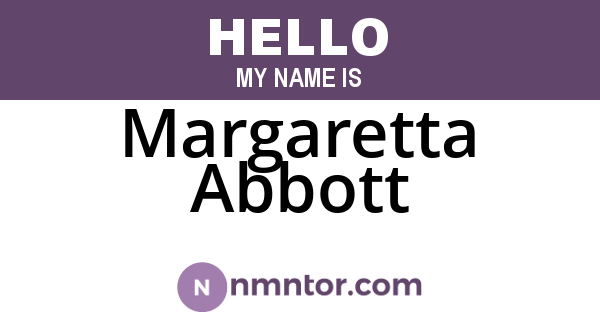 Margaretta Abbott