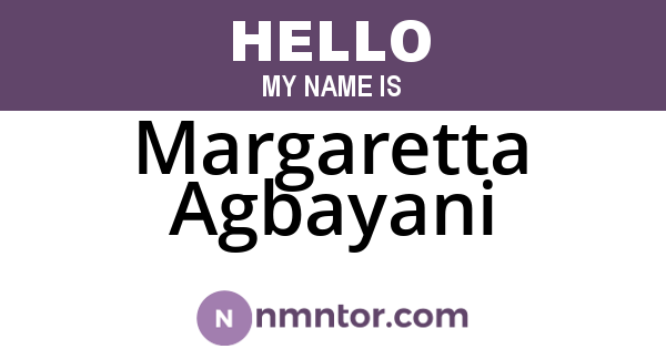 Margaretta Agbayani