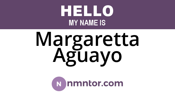Margaretta Aguayo