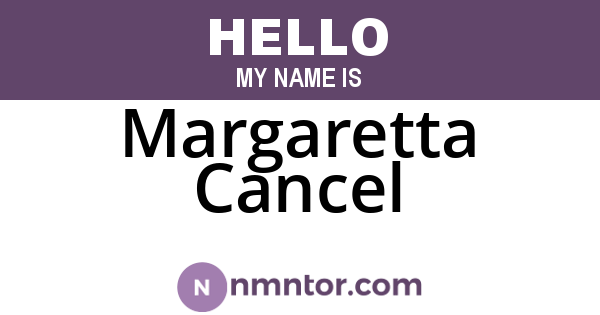 Margaretta Cancel