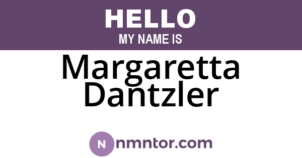Margaretta Dantzler