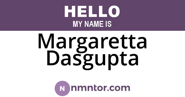 Margaretta Dasgupta