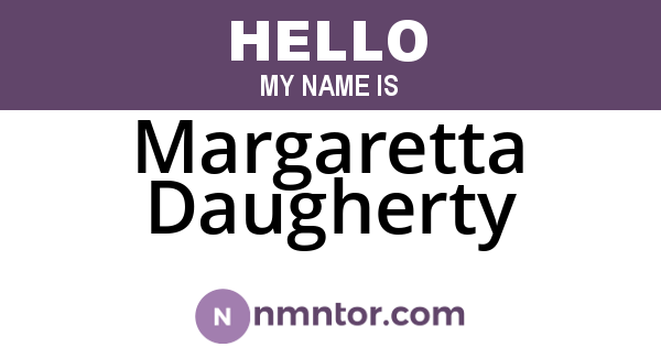Margaretta Daugherty
