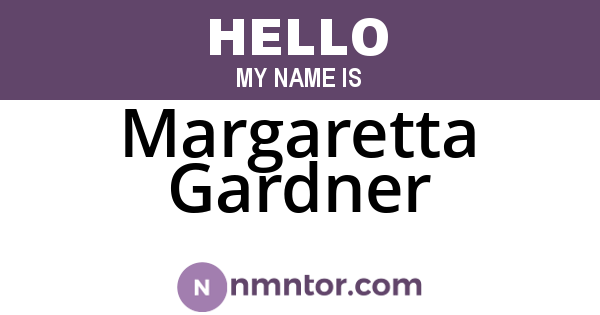 Margaretta Gardner