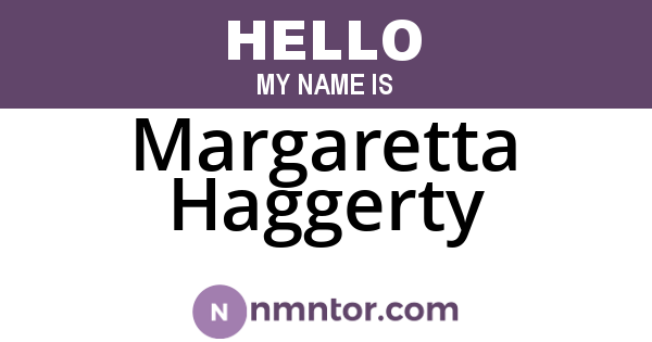 Margaretta Haggerty