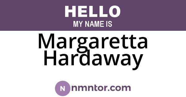 Margaretta Hardaway