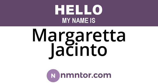 Margaretta Jacinto