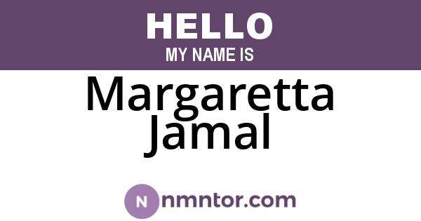 Margaretta Jamal